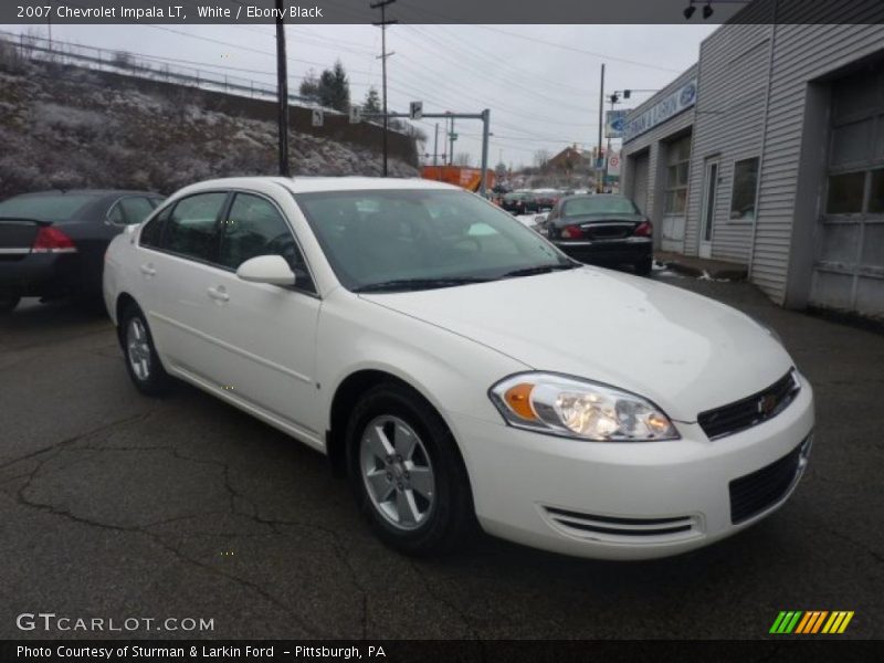 White / Ebony Black 2007 Chevrolet Impala LT