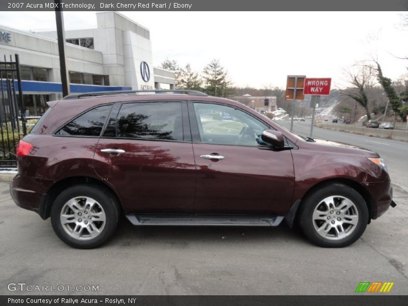 Dark Cherry Red Pearl / Ebony 2007 Acura MDX Technology