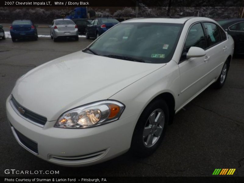 White / Ebony Black 2007 Chevrolet Impala LT
