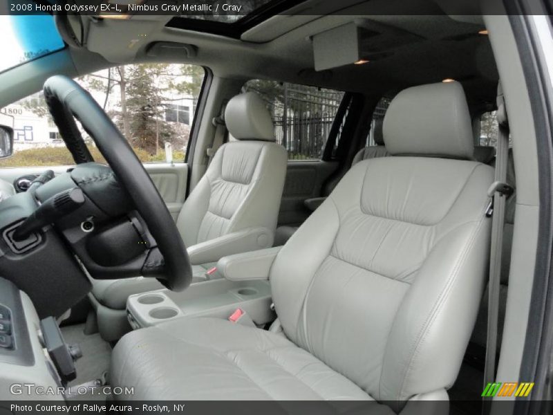 Nimbus Gray Metallic / Gray 2008 Honda Odyssey EX-L