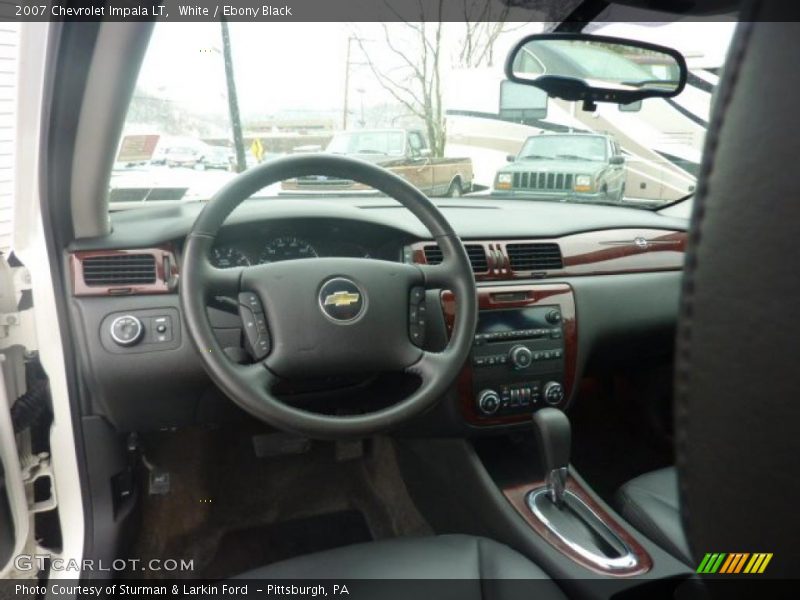 White / Ebony Black 2007 Chevrolet Impala LT