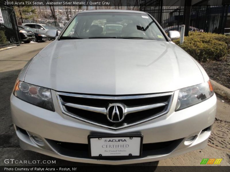 Alabaster Silver Metallic / Quartz Gray 2008 Acura TSX Sedan