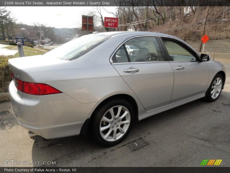 Alabaster Silver Metallic / Quartz Gray 2008 Acura TSX Sedan