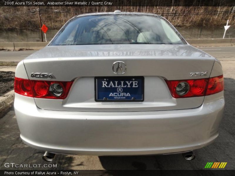 Alabaster Silver Metallic / Quartz Gray 2008 Acura TSX Sedan