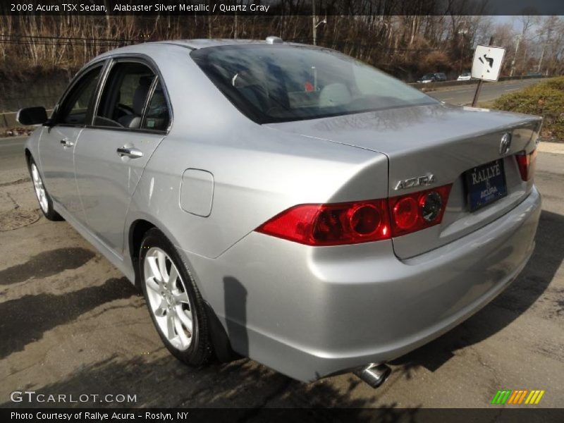 Alabaster Silver Metallic / Quartz Gray 2008 Acura TSX Sedan