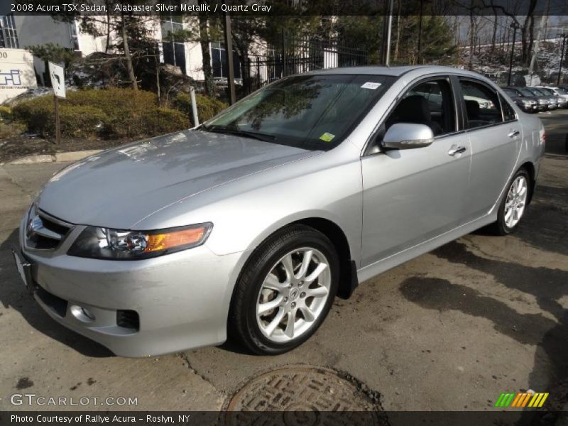 Alabaster Silver Metallic / Quartz Gray 2008 Acura TSX Sedan