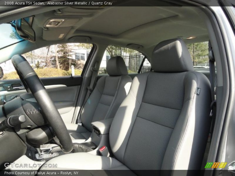 Alabaster Silver Metallic / Quartz Gray 2008 Acura TSX Sedan