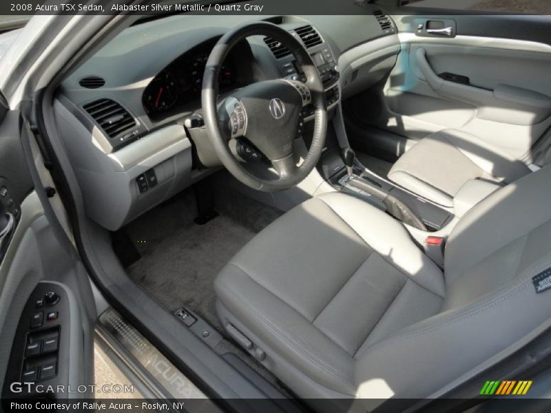 Alabaster Silver Metallic / Quartz Gray 2008 Acura TSX Sedan