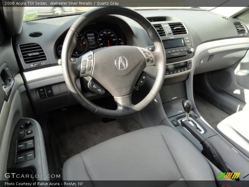 Alabaster Silver Metallic / Quartz Gray 2008 Acura TSX Sedan