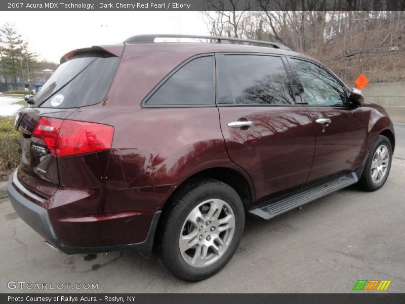 Dark Cherry Red Pearl / Ebony 2007 Acura MDX Technology