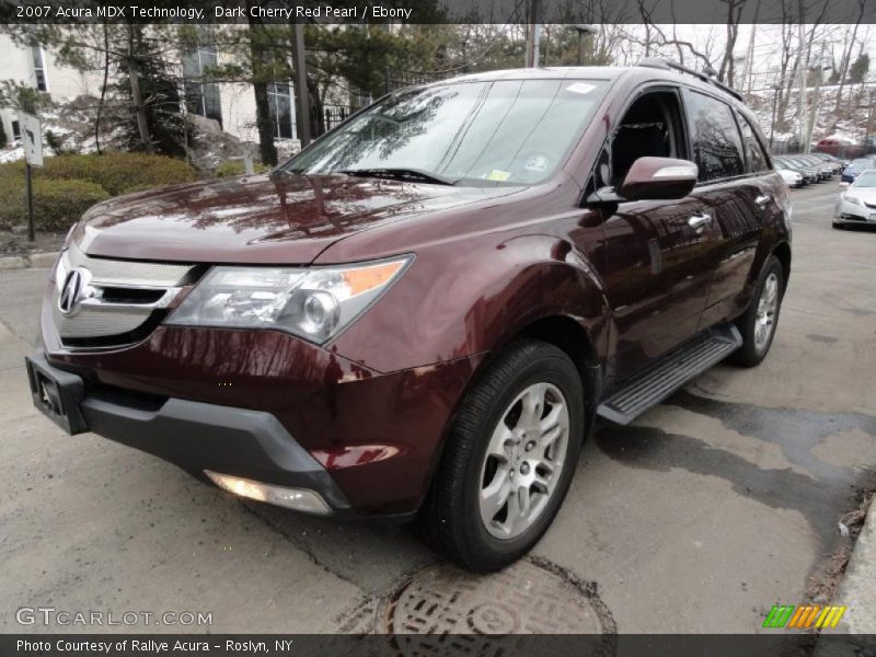 Dark Cherry Red Pearl / Ebony 2007 Acura MDX Technology