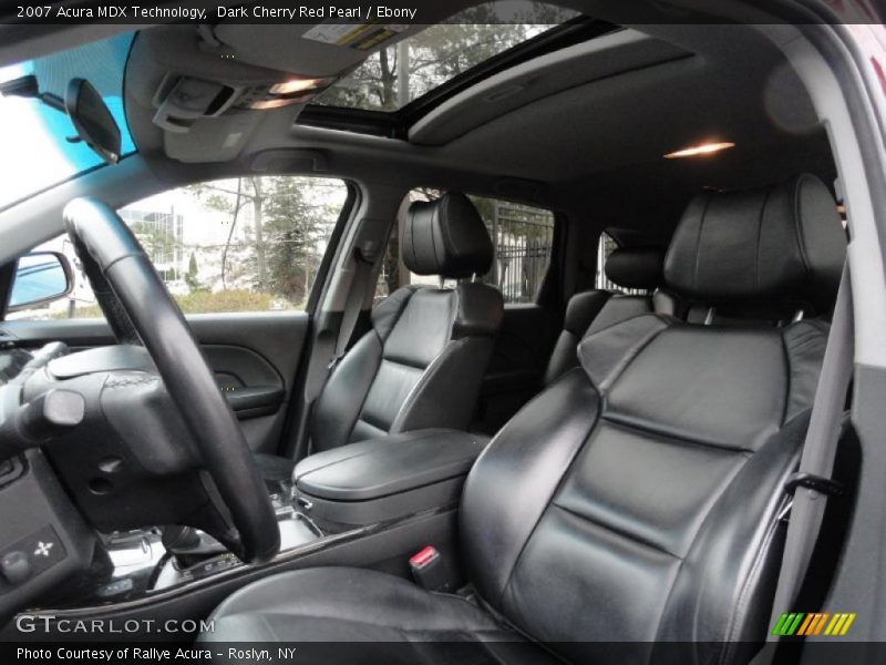 Dark Cherry Red Pearl / Ebony 2007 Acura MDX Technology