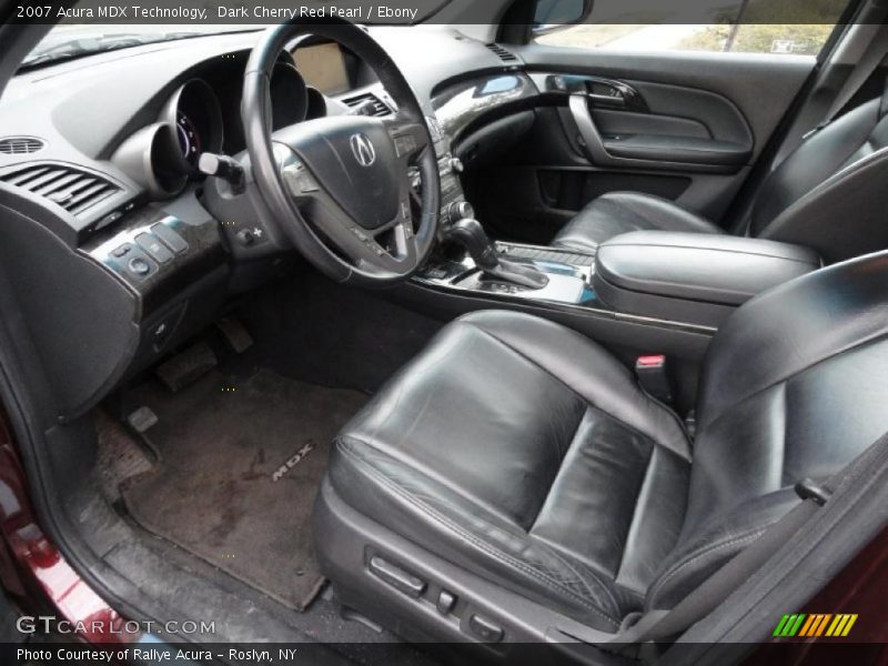 Dark Cherry Red Pearl / Ebony 2007 Acura MDX Technology