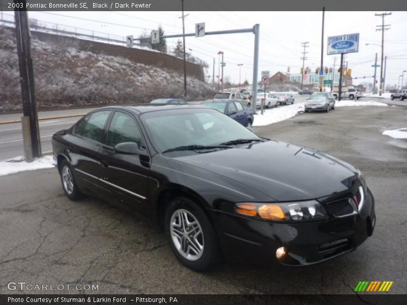 Black / Dark Pewter 2003 Pontiac Bonneville SE