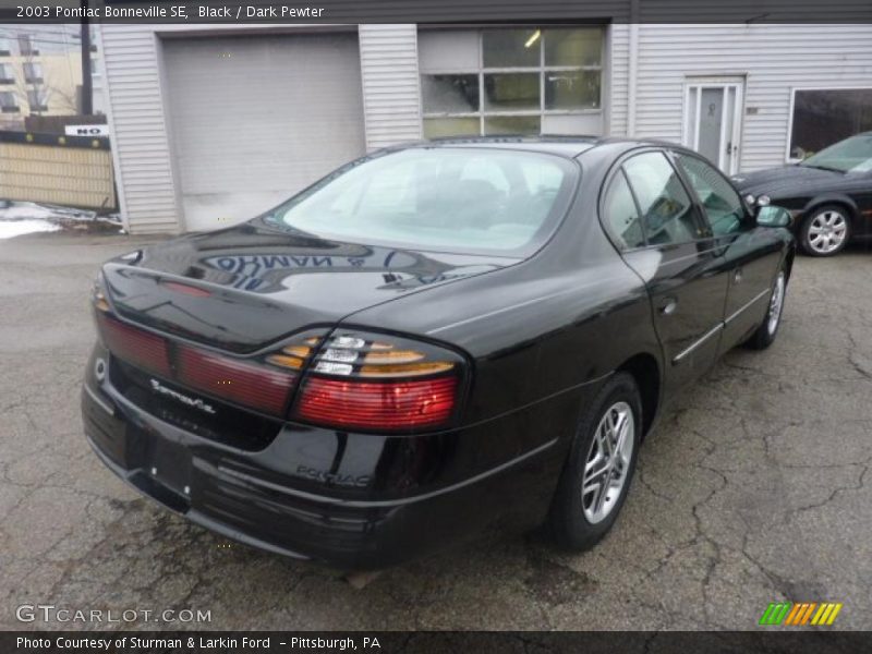 Black / Dark Pewter 2003 Pontiac Bonneville SE