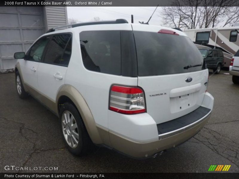 Oxford White / Camel 2008 Ford Taurus X Eddie Bauer AWD