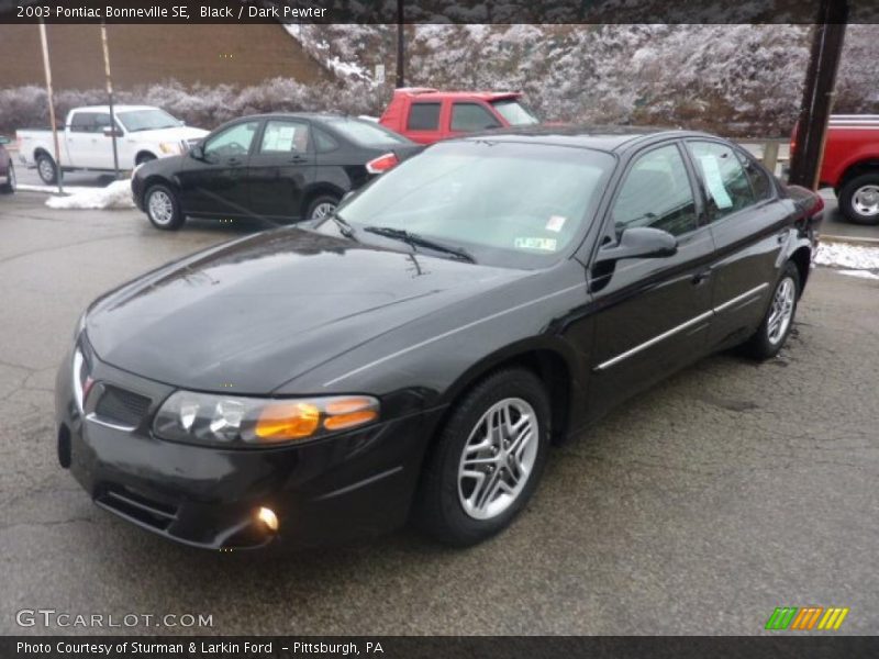 Black / Dark Pewter 2003 Pontiac Bonneville SE