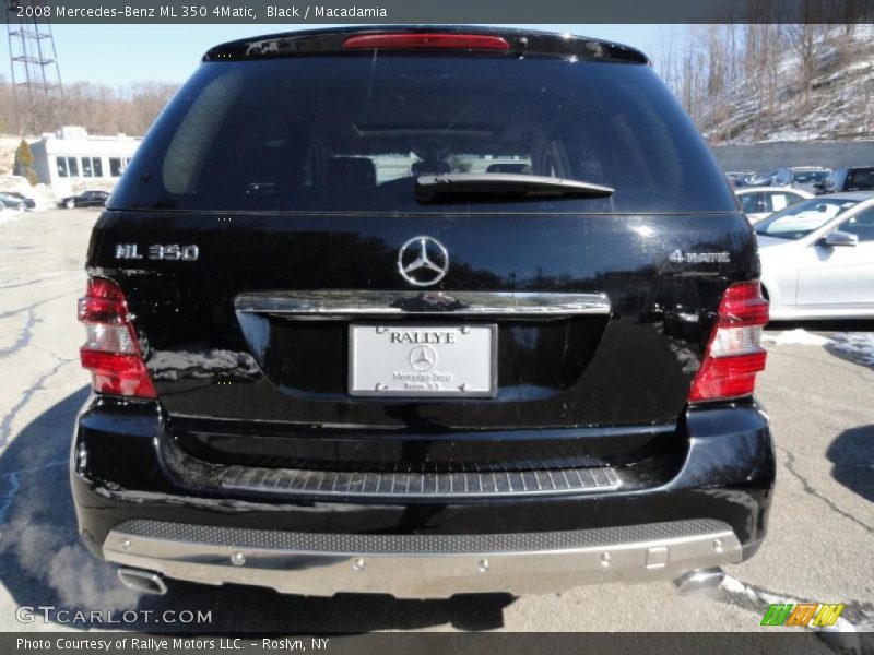 Black / Macadamia 2008 Mercedes-Benz ML 350 4Matic