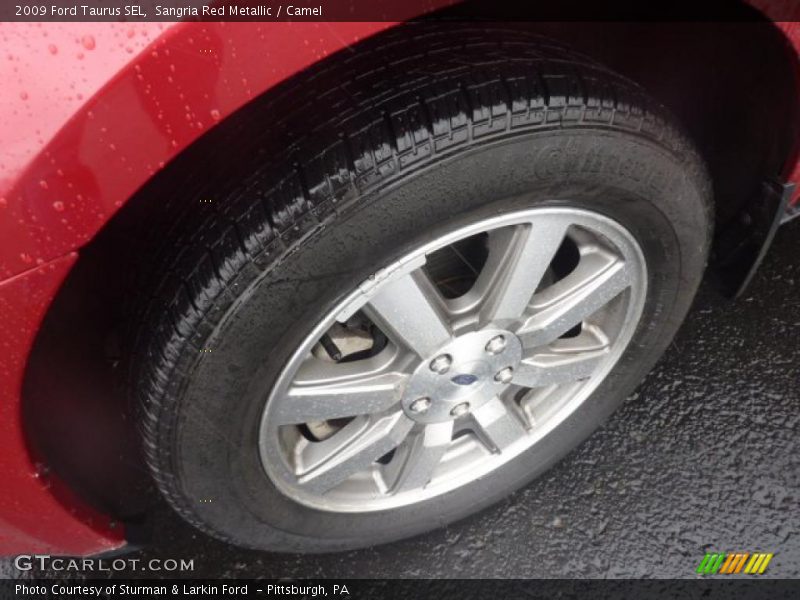 Sangria Red Metallic / Camel 2009 Ford Taurus SEL
