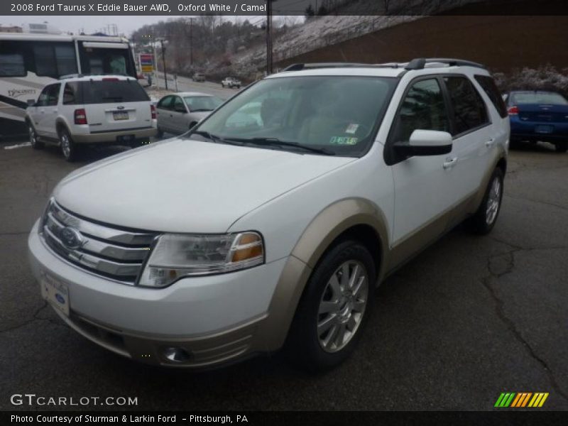 Oxford White / Camel 2008 Ford Taurus X Eddie Bauer AWD