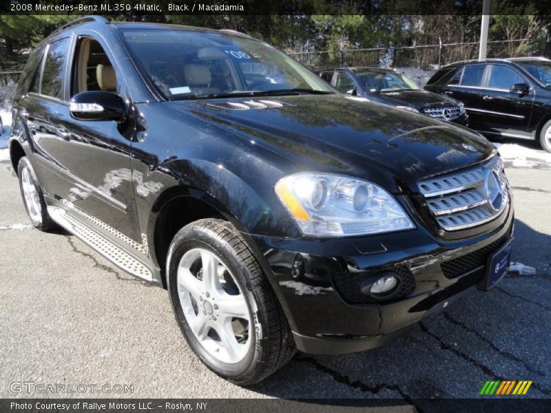 Black / Macadamia 2008 Mercedes-Benz ML 350 4Matic