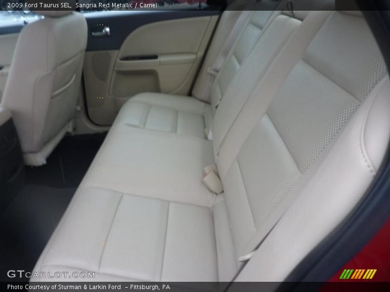 Sangria Red Metallic / Camel 2009 Ford Taurus SEL