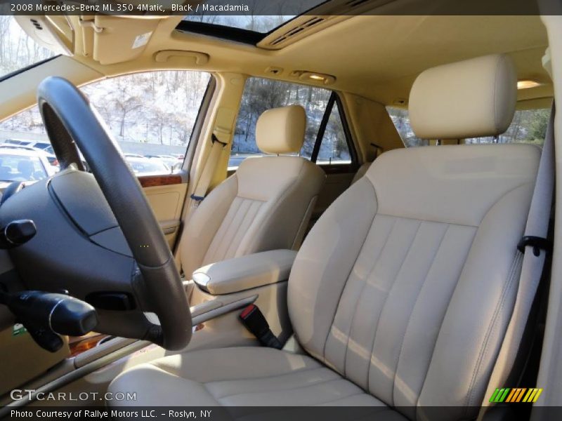 Black / Macadamia 2008 Mercedes-Benz ML 350 4Matic