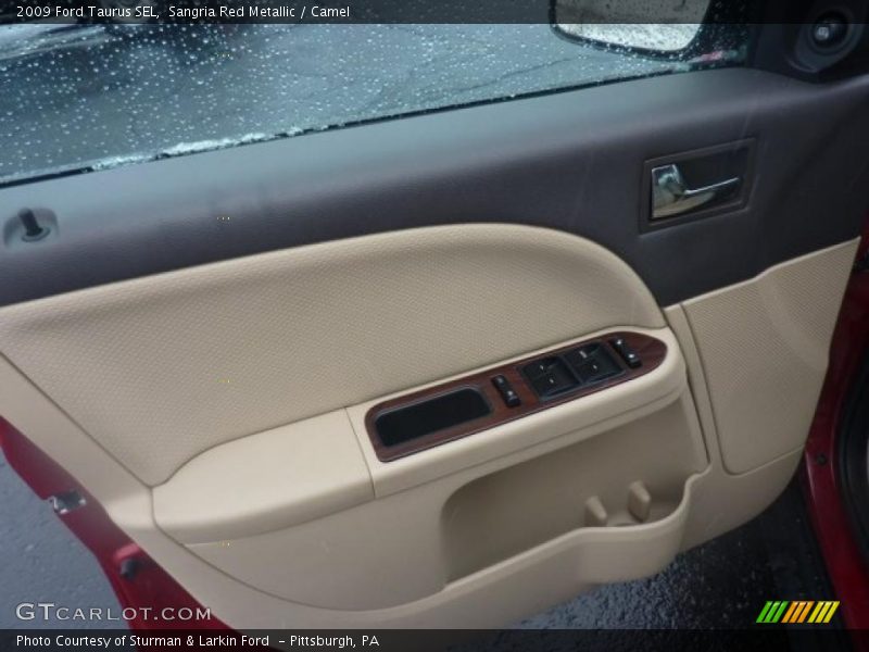 Sangria Red Metallic / Camel 2009 Ford Taurus SEL