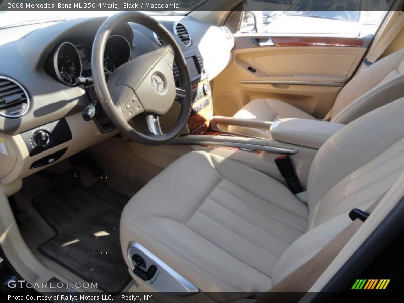 Black / Macadamia 2008 Mercedes-Benz ML 350 4Matic
