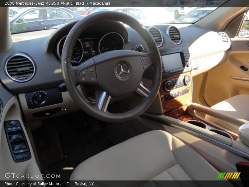 Black / Macadamia 2008 Mercedes-Benz ML 350 4Matic