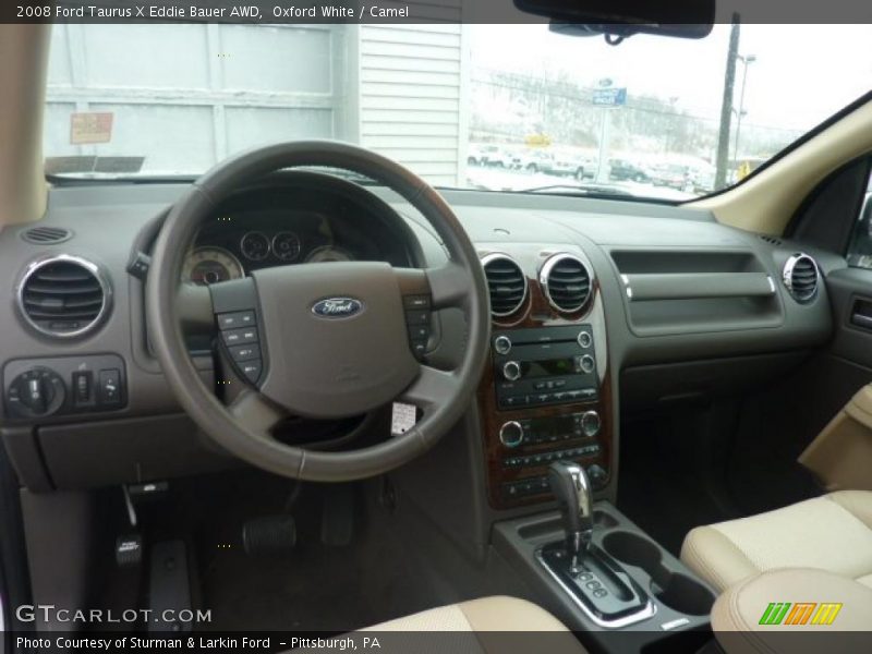 Oxford White / Camel 2008 Ford Taurus X Eddie Bauer AWD