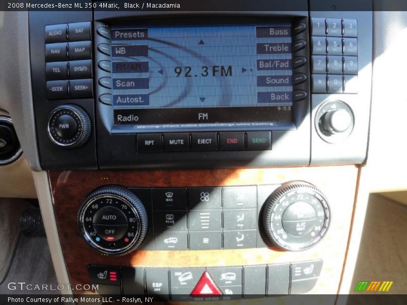 Black / Macadamia 2008 Mercedes-Benz ML 350 4Matic
