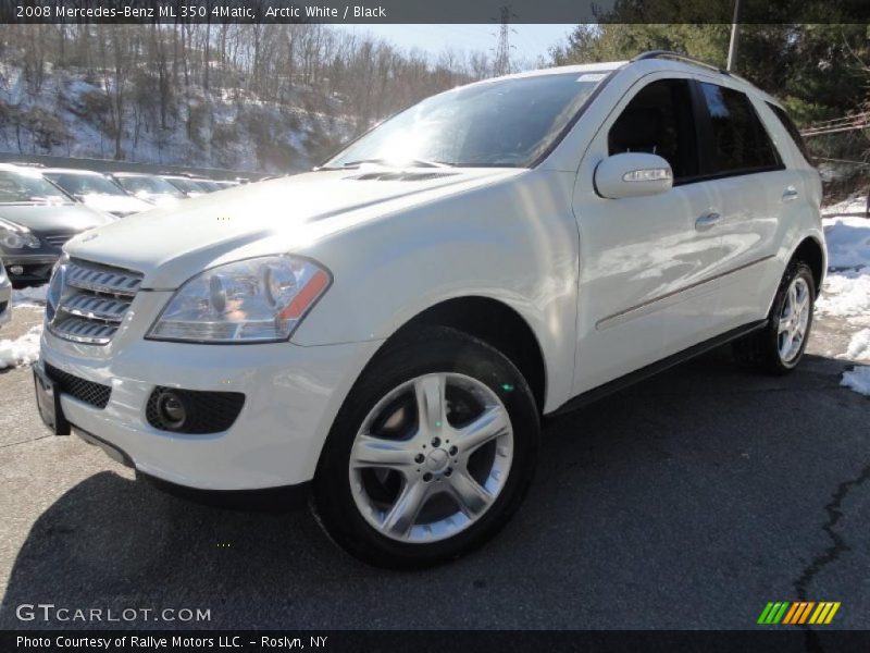 Arctic White / Black 2008 Mercedes-Benz ML 350 4Matic