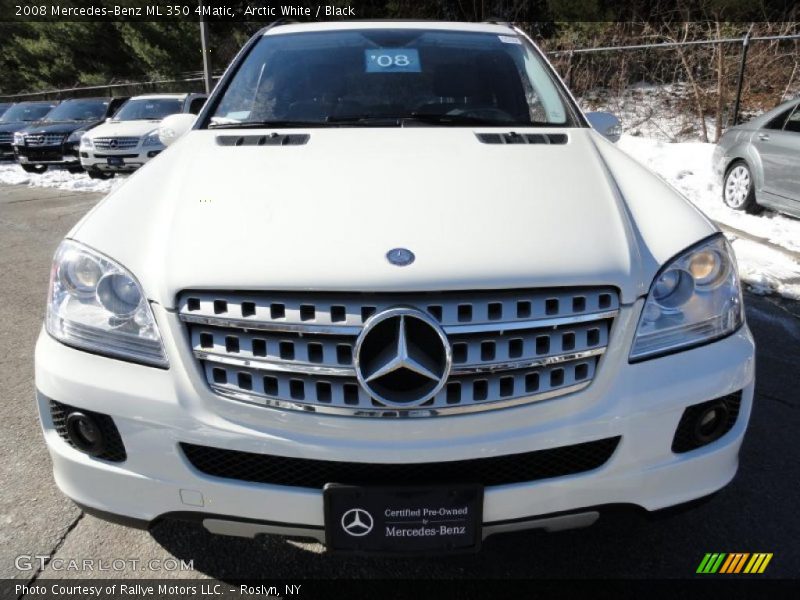 Arctic White / Black 2008 Mercedes-Benz ML 350 4Matic