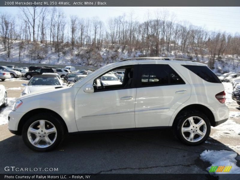 Arctic White / Black 2008 Mercedes-Benz ML 350 4Matic