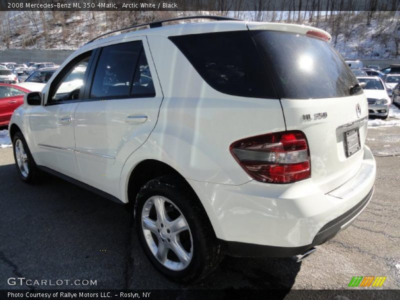 Arctic White / Black 2008 Mercedes-Benz ML 350 4Matic
