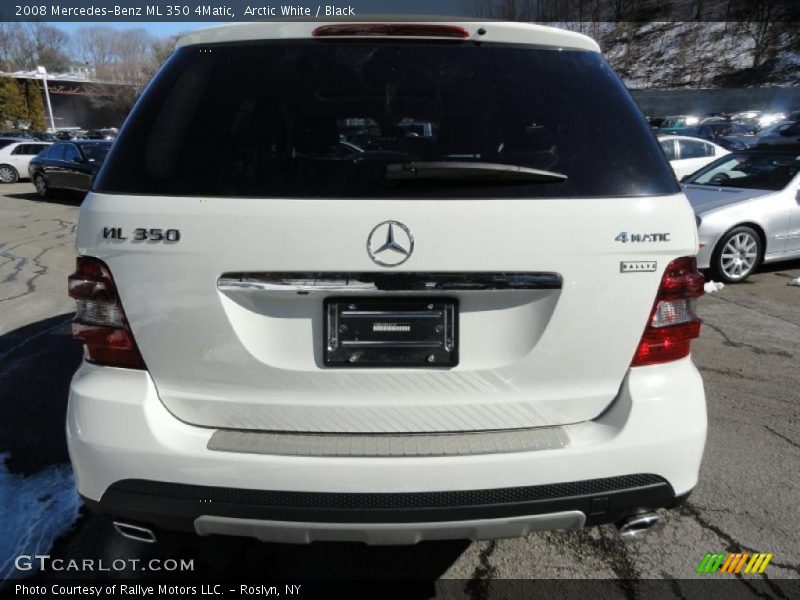Arctic White / Black 2008 Mercedes-Benz ML 350 4Matic