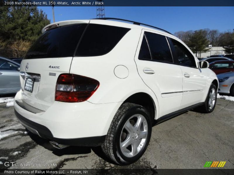 Arctic White / Black 2008 Mercedes-Benz ML 350 4Matic