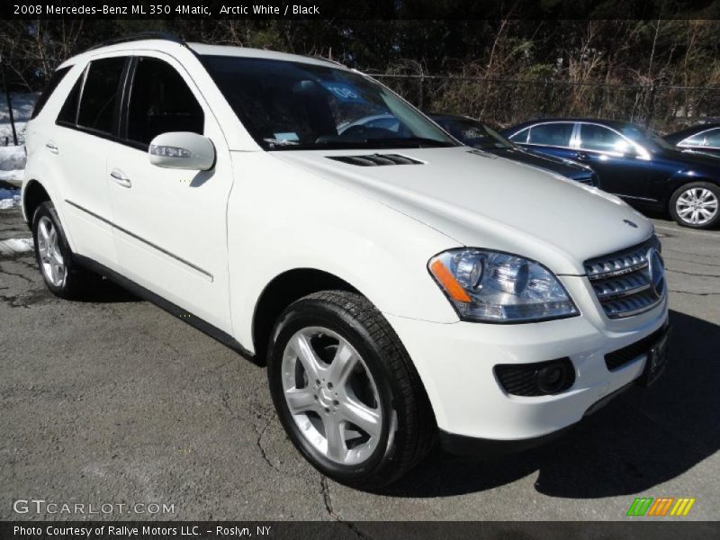 Arctic White / Black 2008 Mercedes-Benz ML 350 4Matic