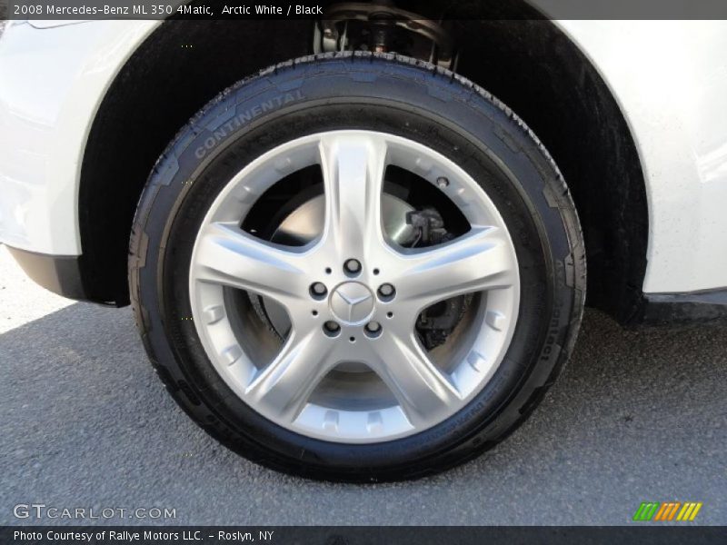 Arctic White / Black 2008 Mercedes-Benz ML 350 4Matic