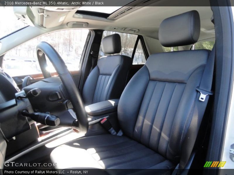Arctic White / Black 2008 Mercedes-Benz ML 350 4Matic