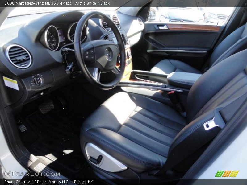 Arctic White / Black 2008 Mercedes-Benz ML 350 4Matic