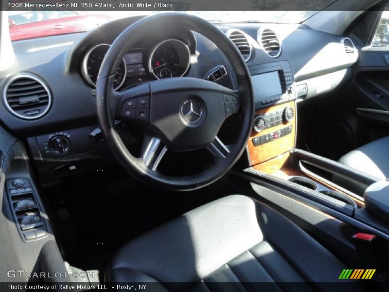 Arctic White / Black 2008 Mercedes-Benz ML 350 4Matic
