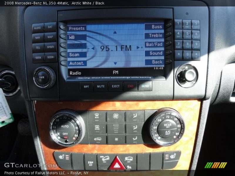 Arctic White / Black 2008 Mercedes-Benz ML 350 4Matic