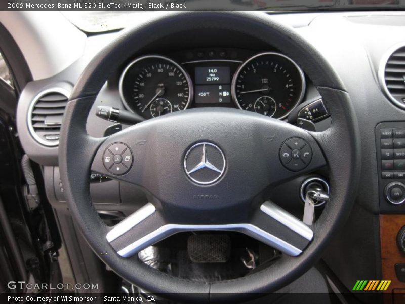 Black / Black 2009 Mercedes-Benz ML 320 BlueTec 4Matic