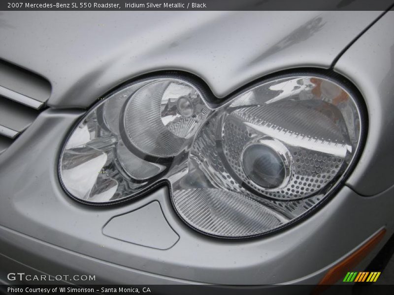 Iridium Silver Metallic / Black 2007 Mercedes-Benz SL 550 Roadster