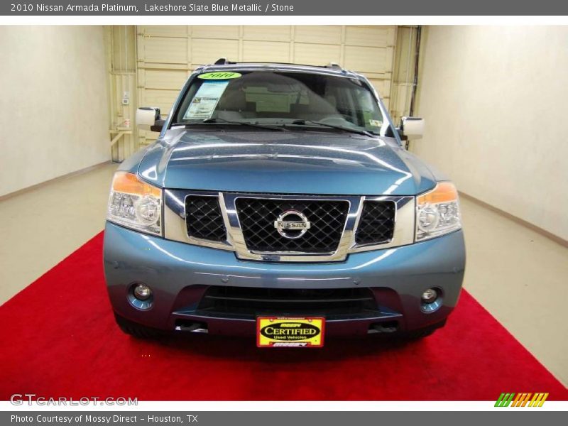 Lakeshore Slate Blue Metallic / Stone 2010 Nissan Armada Platinum