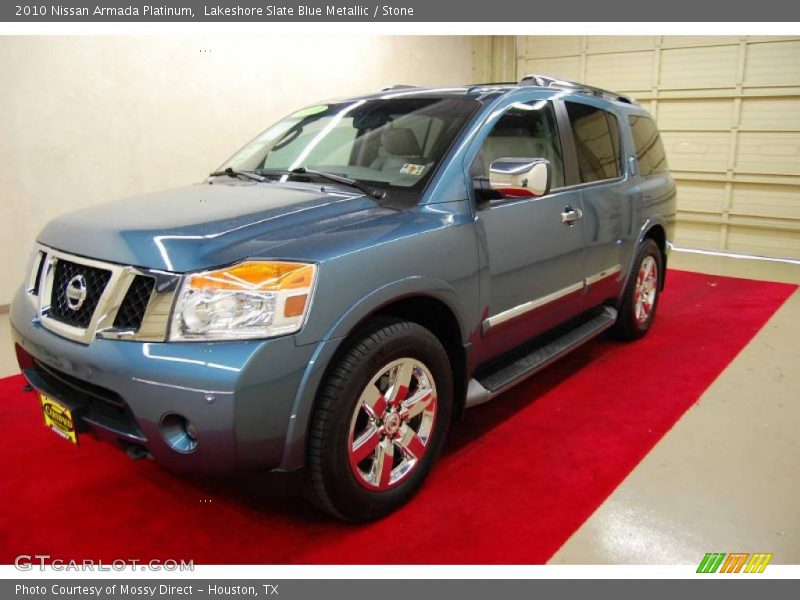 Lakeshore Slate Blue Metallic / Stone 2010 Nissan Armada Platinum