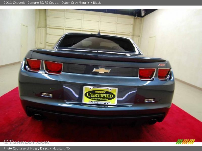 Cyber Gray Metallic / Black 2011 Chevrolet Camaro SS/RS Coupe