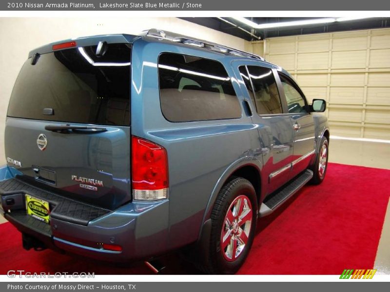 Lakeshore Slate Blue Metallic / Stone 2010 Nissan Armada Platinum